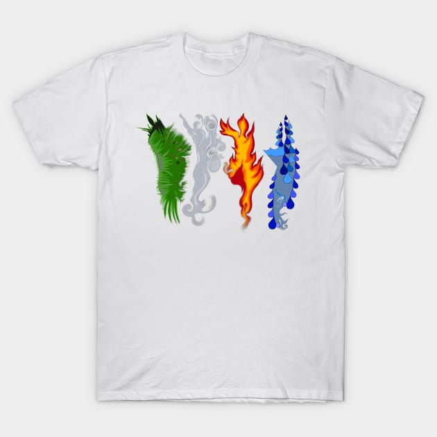 The 4 Elements Part 2 T-Shirt by Orchid's Art